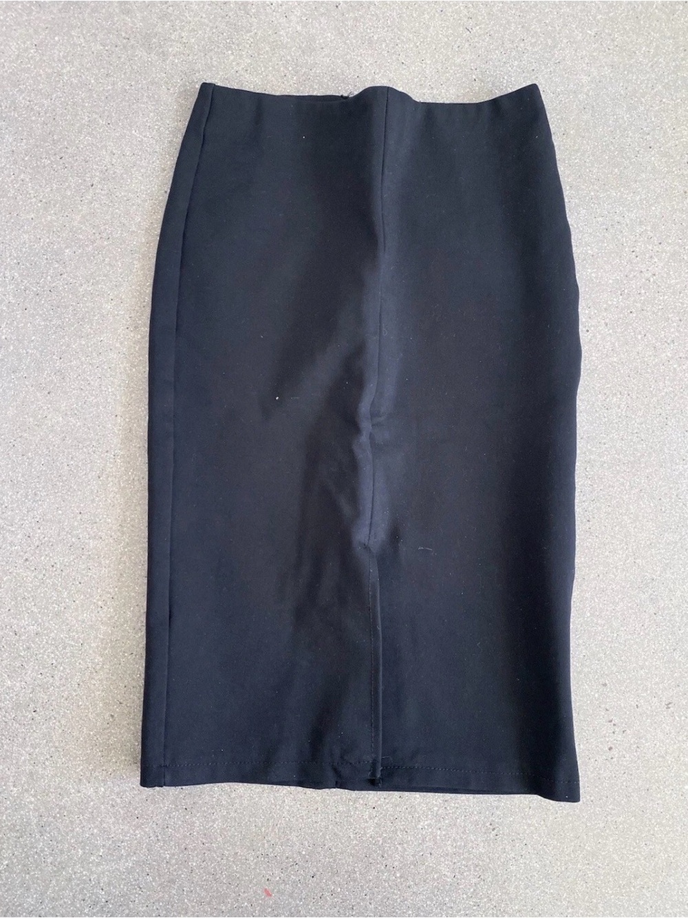 Mango Black High-Waist Pencil Skirt